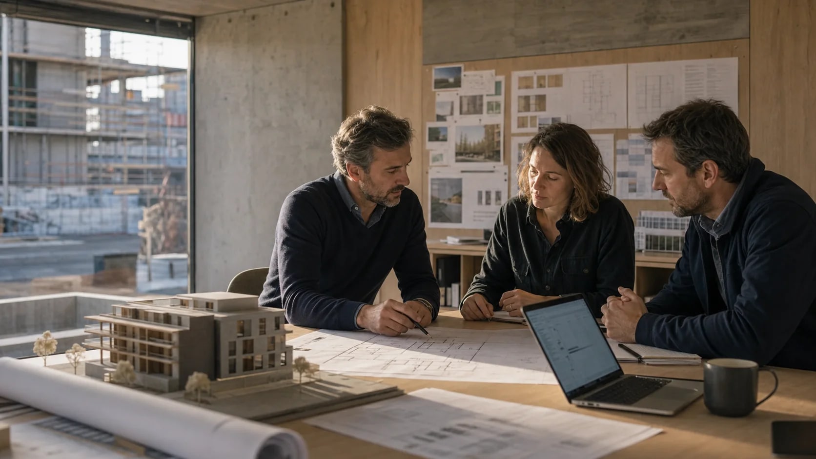 Direction commerciale, responsable des études de prix et direction travaux qualifiant ensemble une affaire de bâtiment